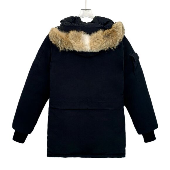 Canada Goose Arctic Program Black Parka With Fur Hood For Men - Picture 2 of 8